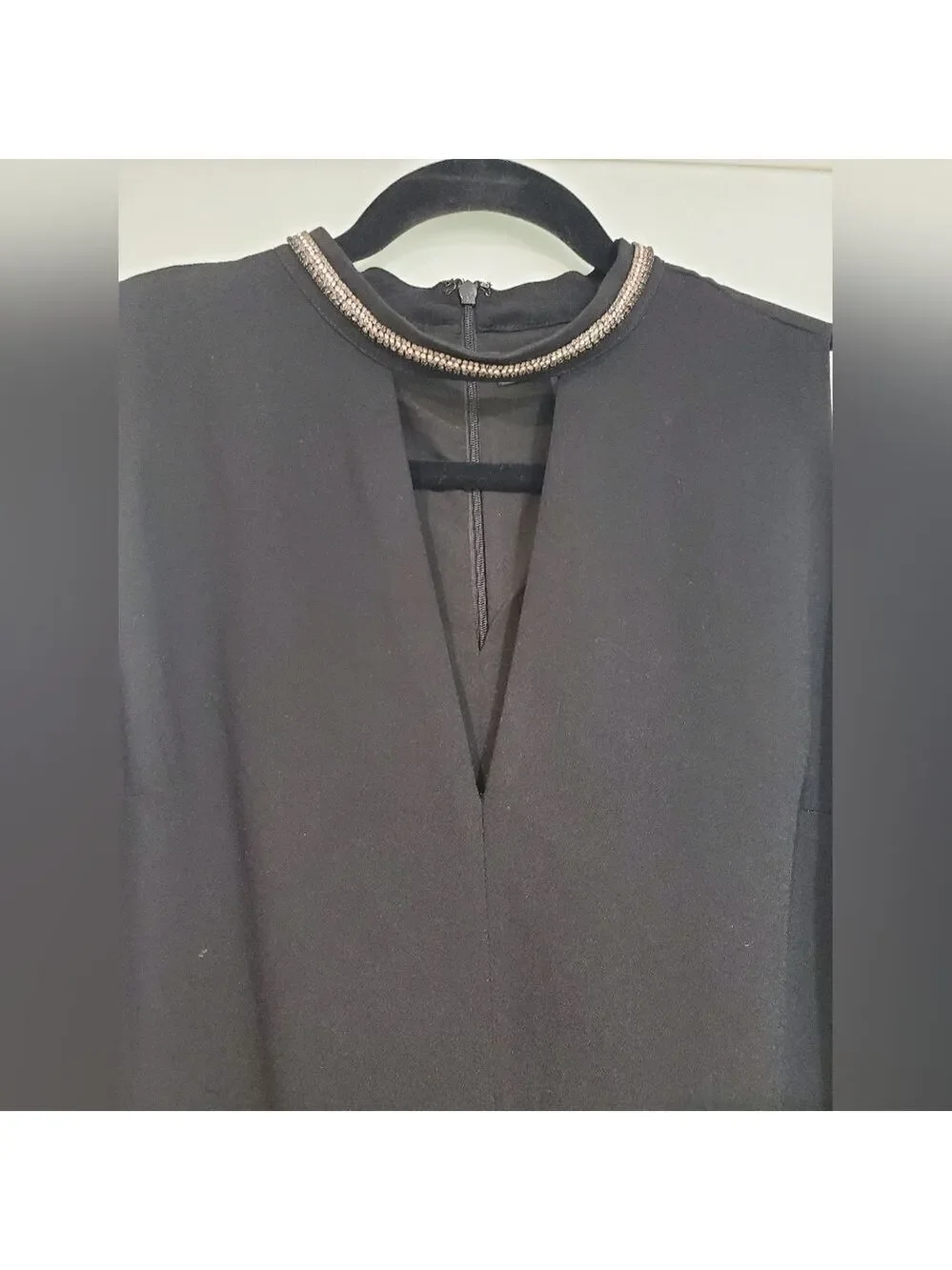 Dynamite V Neckline Dress with Rhinestones - Picture 11 of 16